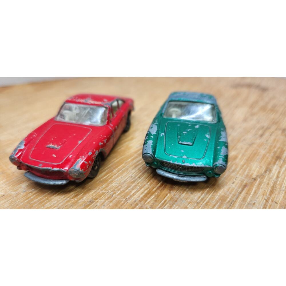 '69 Matchbox No 75 Lesney England Metallic Green&Red Ferrari Berlinetta, LOT 2